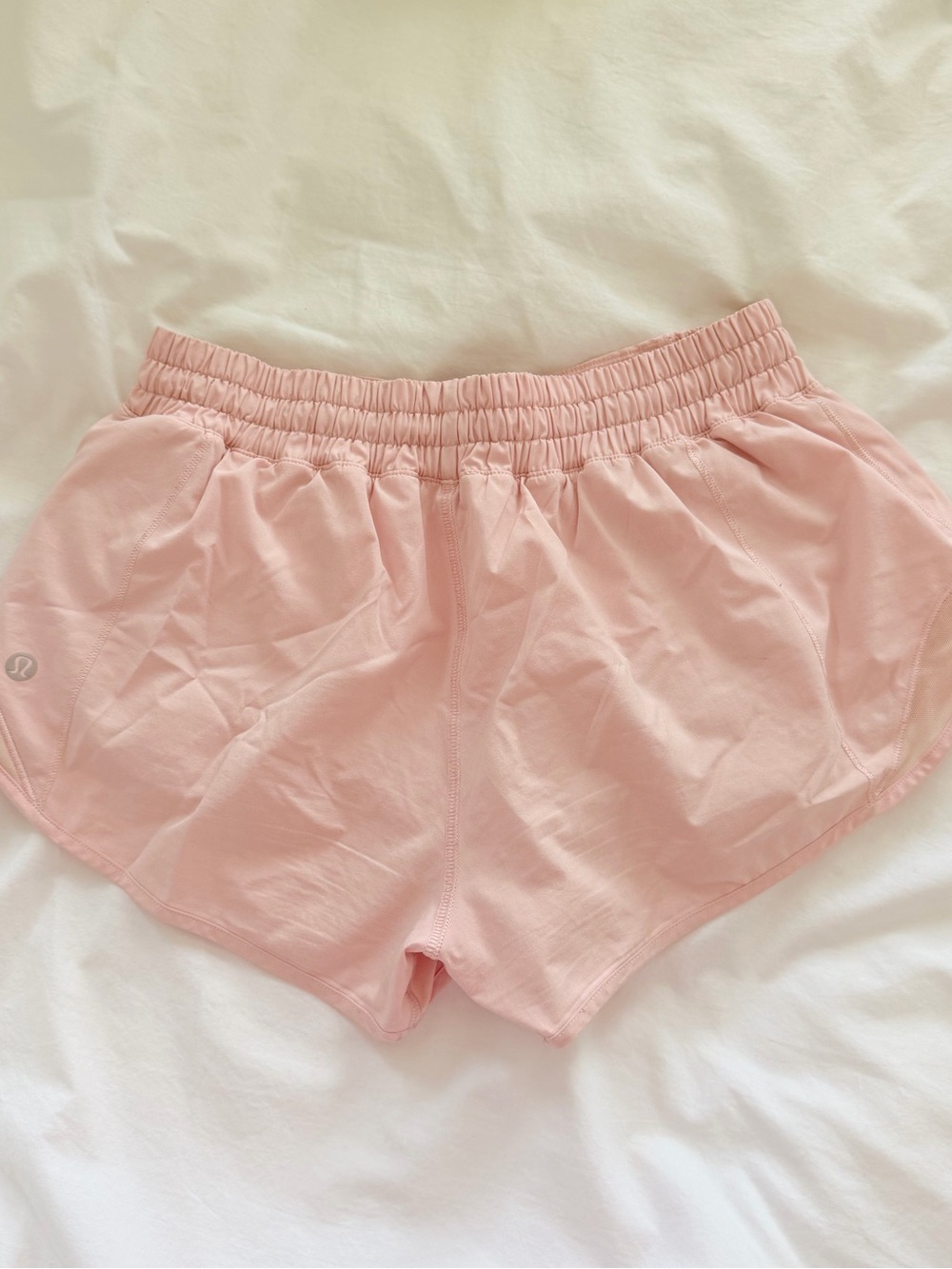 lululemon athletica hotty hot 2.5 in Pale Pink Athletic Shorts